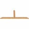 Ekena Millwork Portland Timber Gable Bracket, Western Red Cedar, 60"W x 25"H x 1 1/2"D x 3 1/2"F, 10/12 Pitch GBW060X25X0204POR00SWR - alternate 4